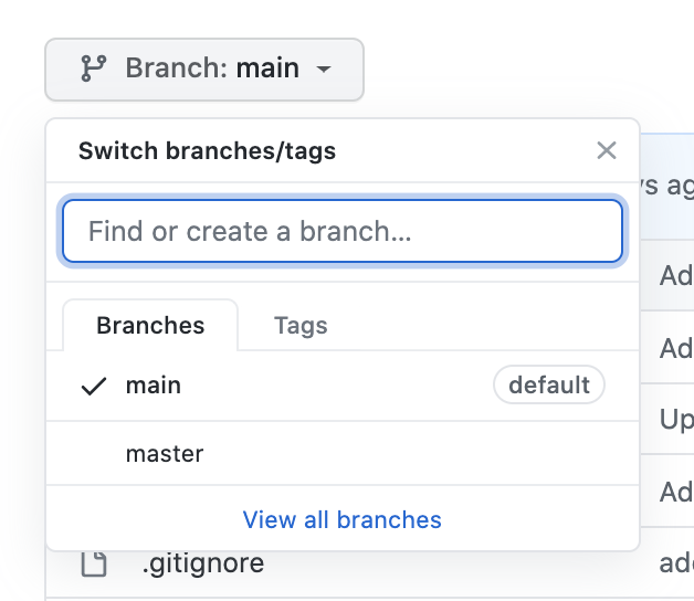 Rename Git Master to Main