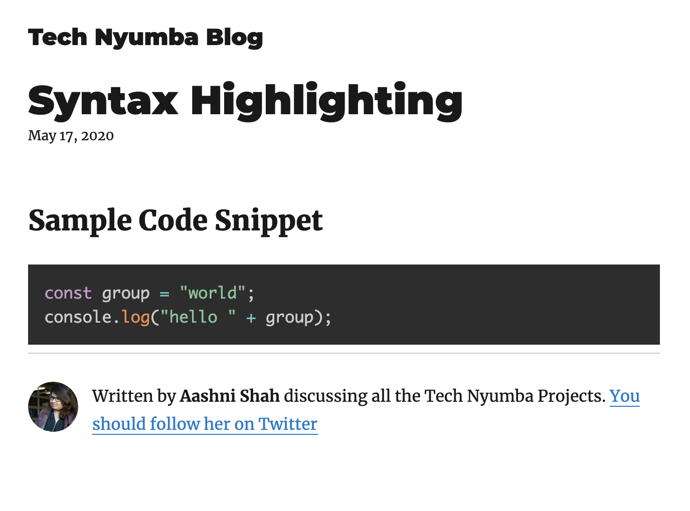 Use Custom Colors for Syntax Highlighting