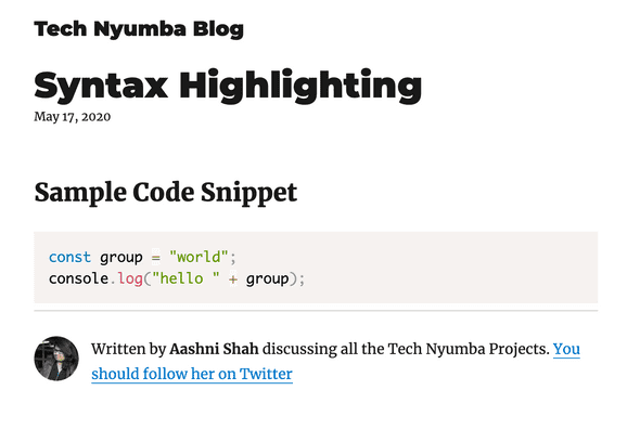 syntax highlighting 01